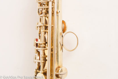 Conn NWII Soprano Burnished Gold w/ Train Portrait Plays Great! 184812