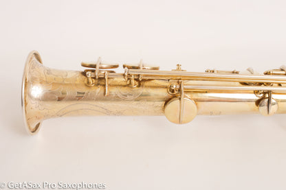 Conn NWII Soprano Burnished Gold w/ Train Portrait Plays Great! 184812