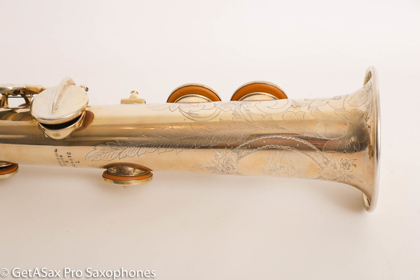 Conn NWII Soprano Burnished Gold w/ Train Portrait Plays Great! 184812