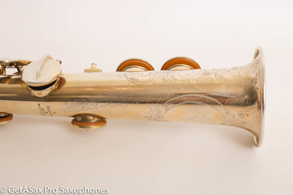 Conn NWII Soprano Burnished Gold w/ Train Portrait Plays Great! 184812