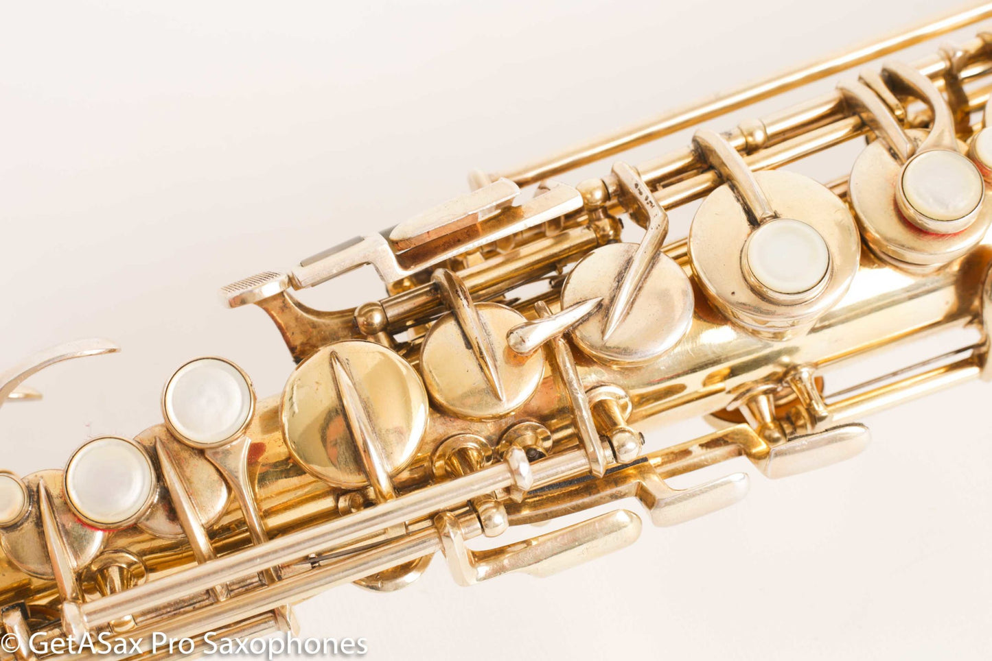 Conn NWII Soprano Burnished Gold w/ Train Portrait Plays Great! 184812