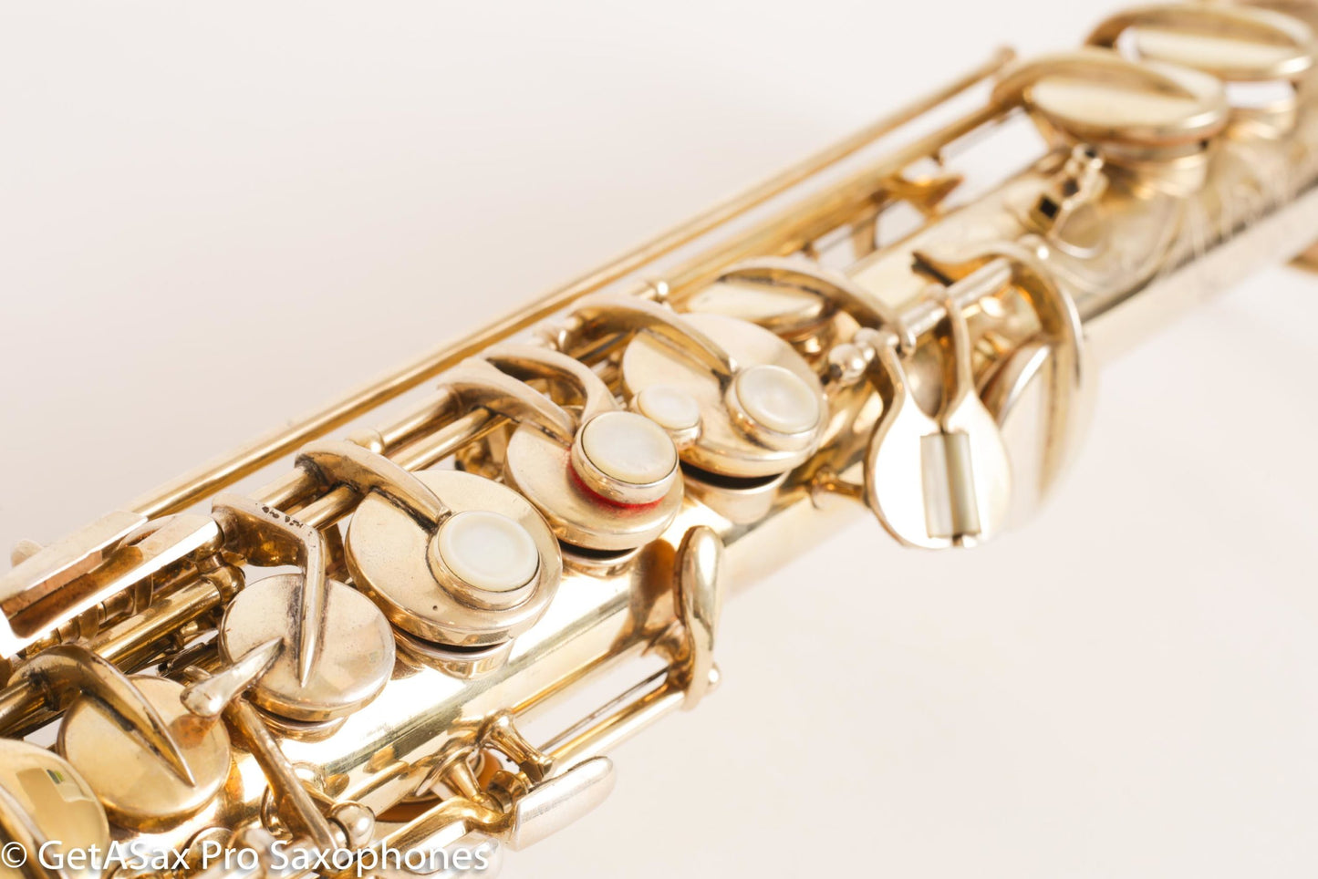 Conn NWII Soprano Burnished Gold w/ Train Portrait Plays Great! 184812