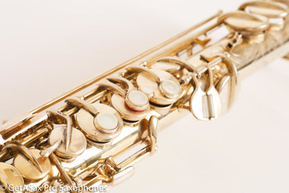 Conn NWII Soprano Burnished Gold w/ Train Portrait Plays Great! 184812