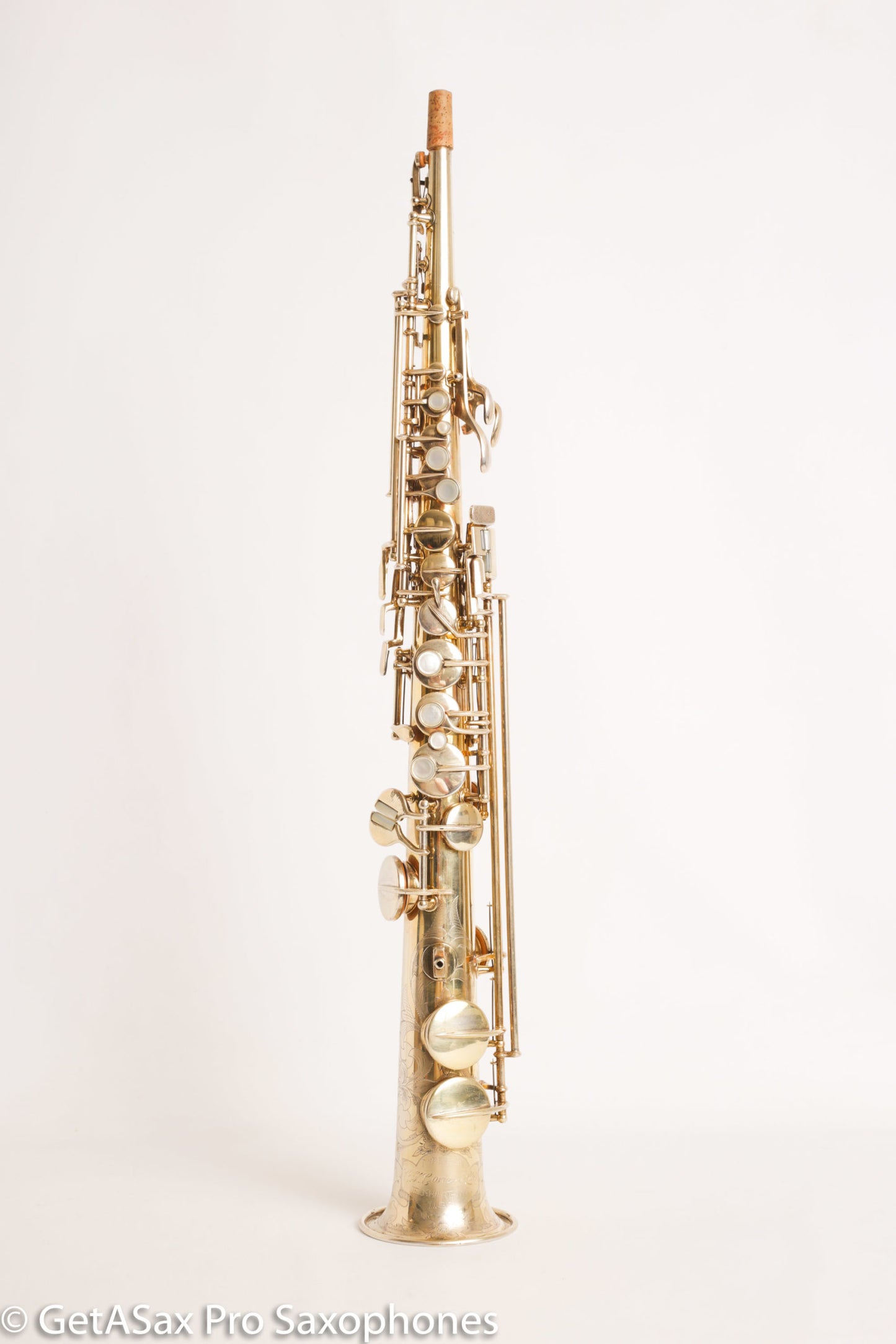 Conn NWII Soprano Burnished Gold w/ Train Portrait Plays Great! 184812