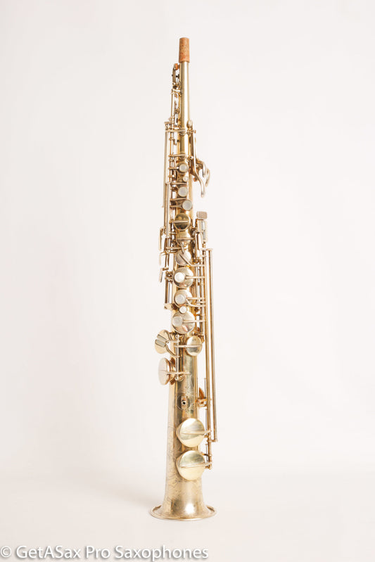 Conn NWII Soprano Burnished Gold w/ Train Portrait Plays Great! 184812