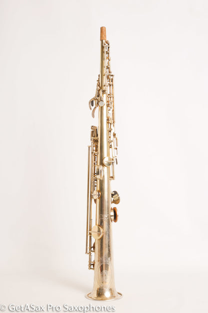 Conn NWII Soprano Burnished Gold w/ Train Portrait Plays Great! 184812