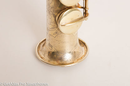 Conn NWII Soprano Burnished Gold w/ Train Portrait Plays Great! 184812