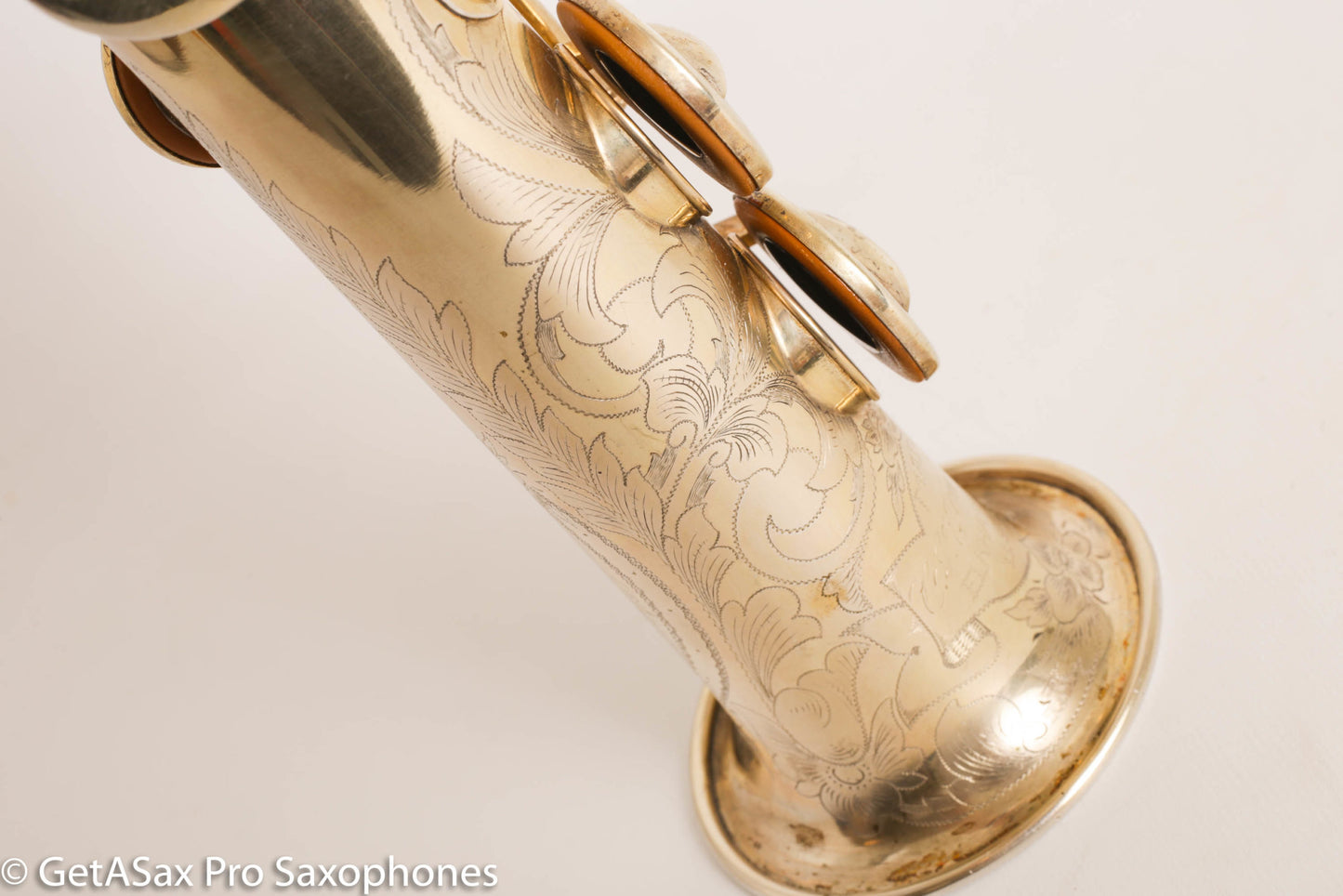 Conn NWII Soprano Burnished Gold w/ Train Portrait Plays Great! 184812