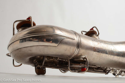 Conn New Wonder II Tenor Original Silver Plate Hiscox Case 154287