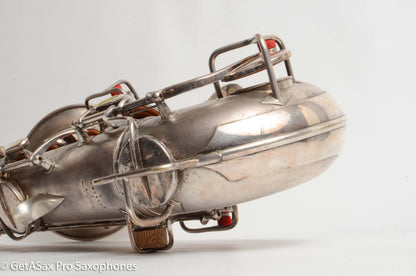 Conn New Wonder II Tenor Original Silver Plate Hiscox Case 154287