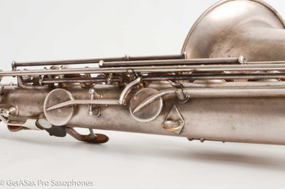 Conn New Wonder II Tenor Original Silver Plate Hiscox Case 154287