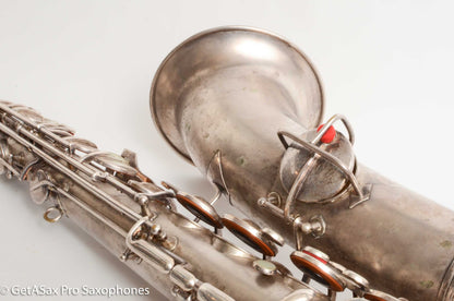 Conn New Wonder II Tenor Original Silver Plate Hiscox Case 154287