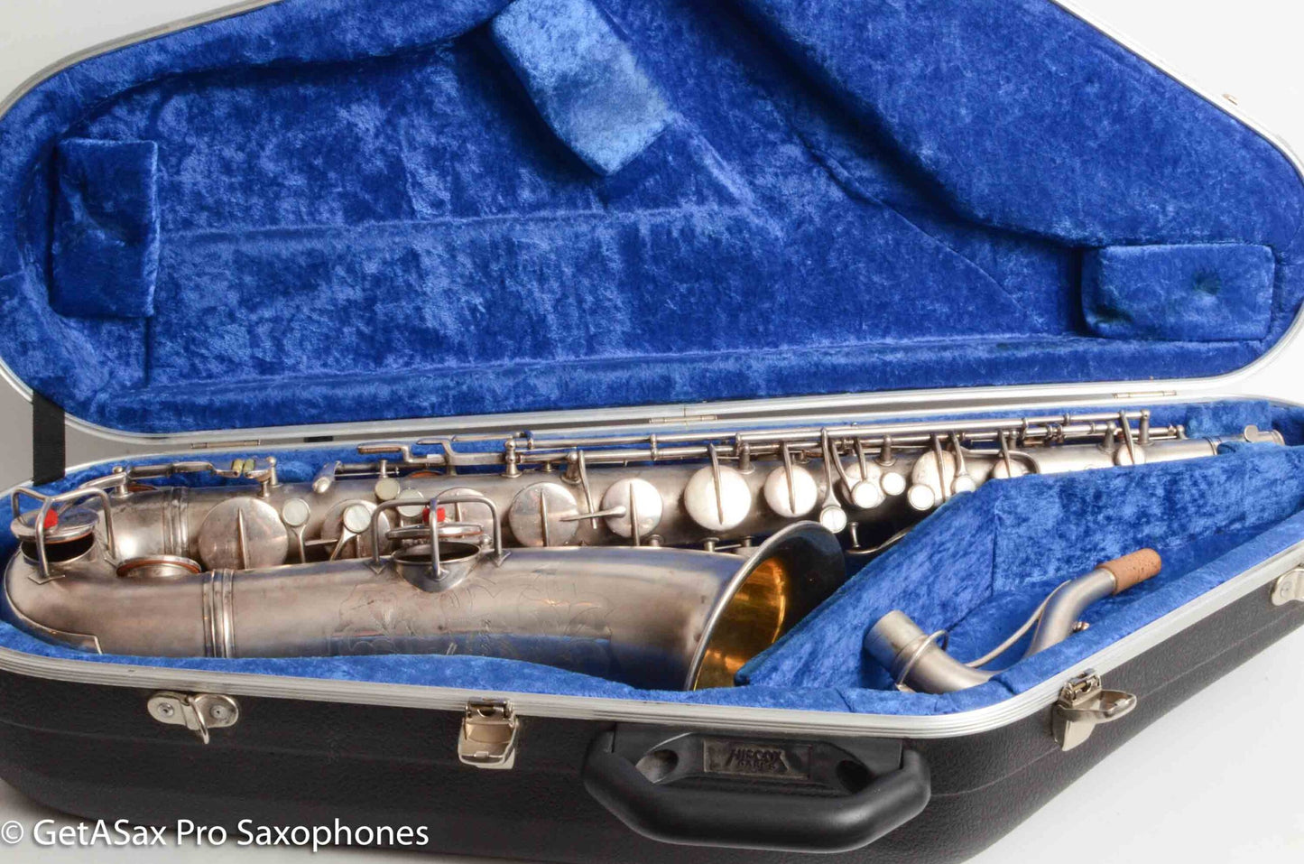 Conn New Wonder II Tenor Original Silver Plate Hiscox Case 154287