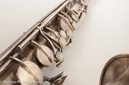 Conn New Wonder II Tenor Original Silver Plate Hiscox Case 154287