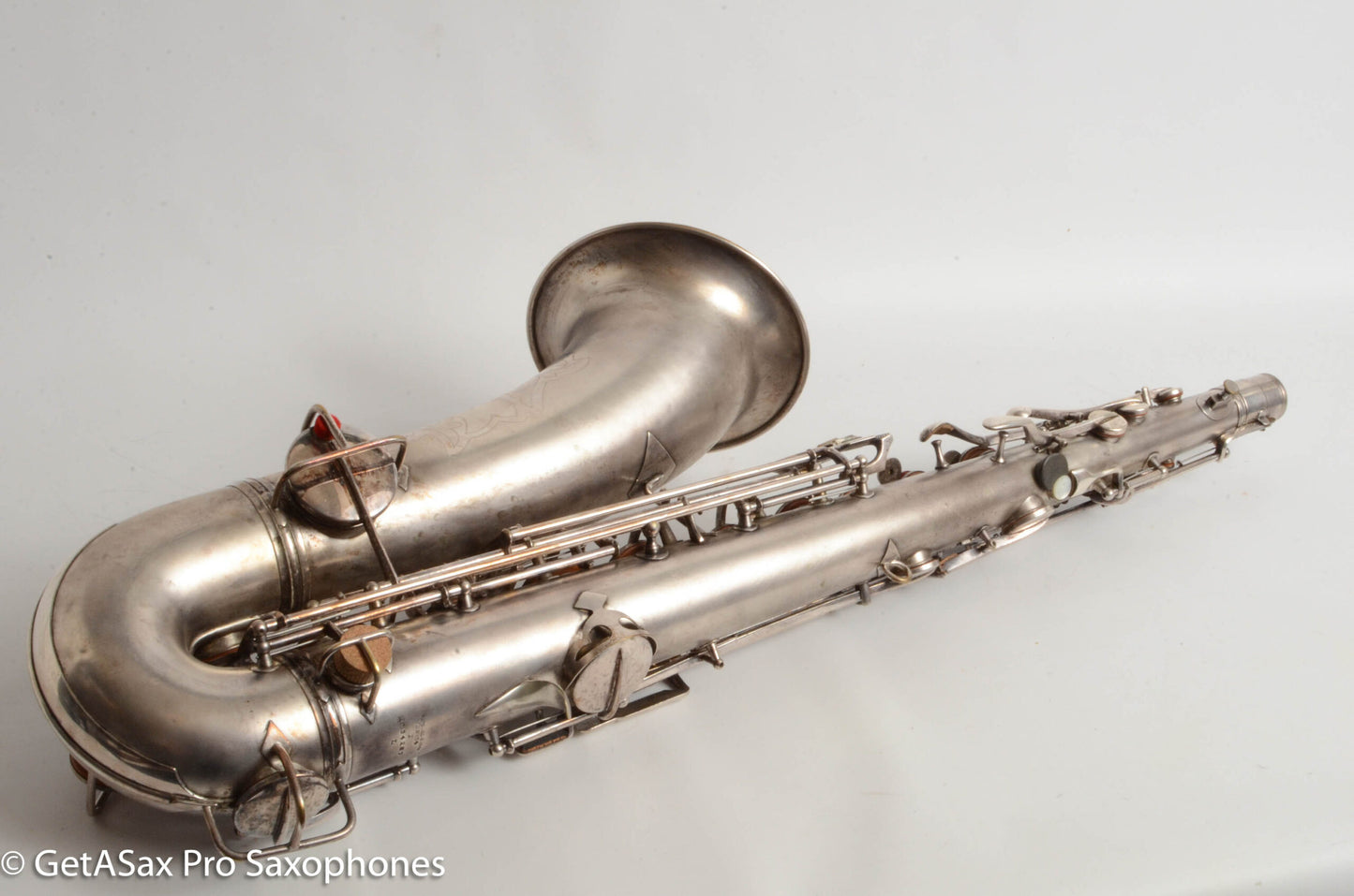 Conn New Wonder II Tenor Original Silver Plate Hiscox Case 154287