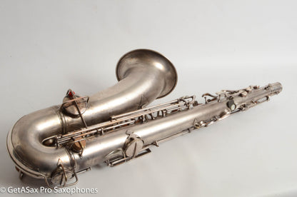 Conn New Wonder II Tenor Original Silver Plate Hiscox Case 154287