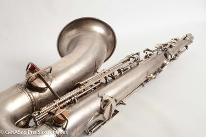 Conn New Wonder II Tenor Original Silver Plate Hiscox Case 154287