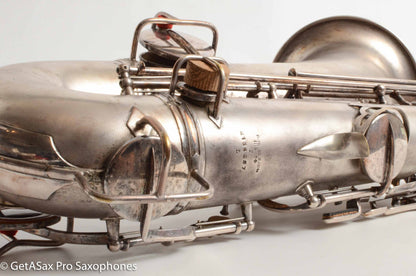 Conn New Wonder II Tenor Original Silver Plate Hiscox Case 154287