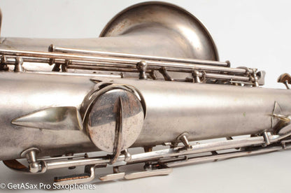 Conn New Wonder II Tenor Original Silver Plate Hiscox Case 154287