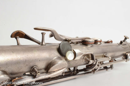 Conn New Wonder II Tenor Original Silver Plate Hiscox Case 154287