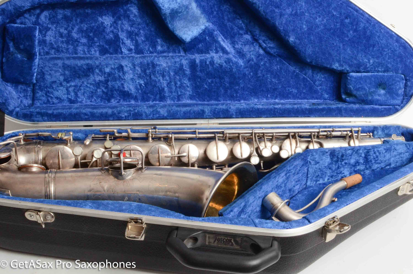 Conn New Wonder II Tenor Original Silver Plate Hiscox Case 154287