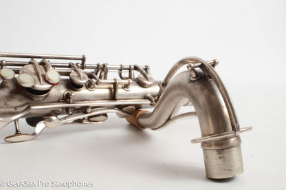 Conn New Wonder II Tenor Original Silver Plate Hiscox Case 154287