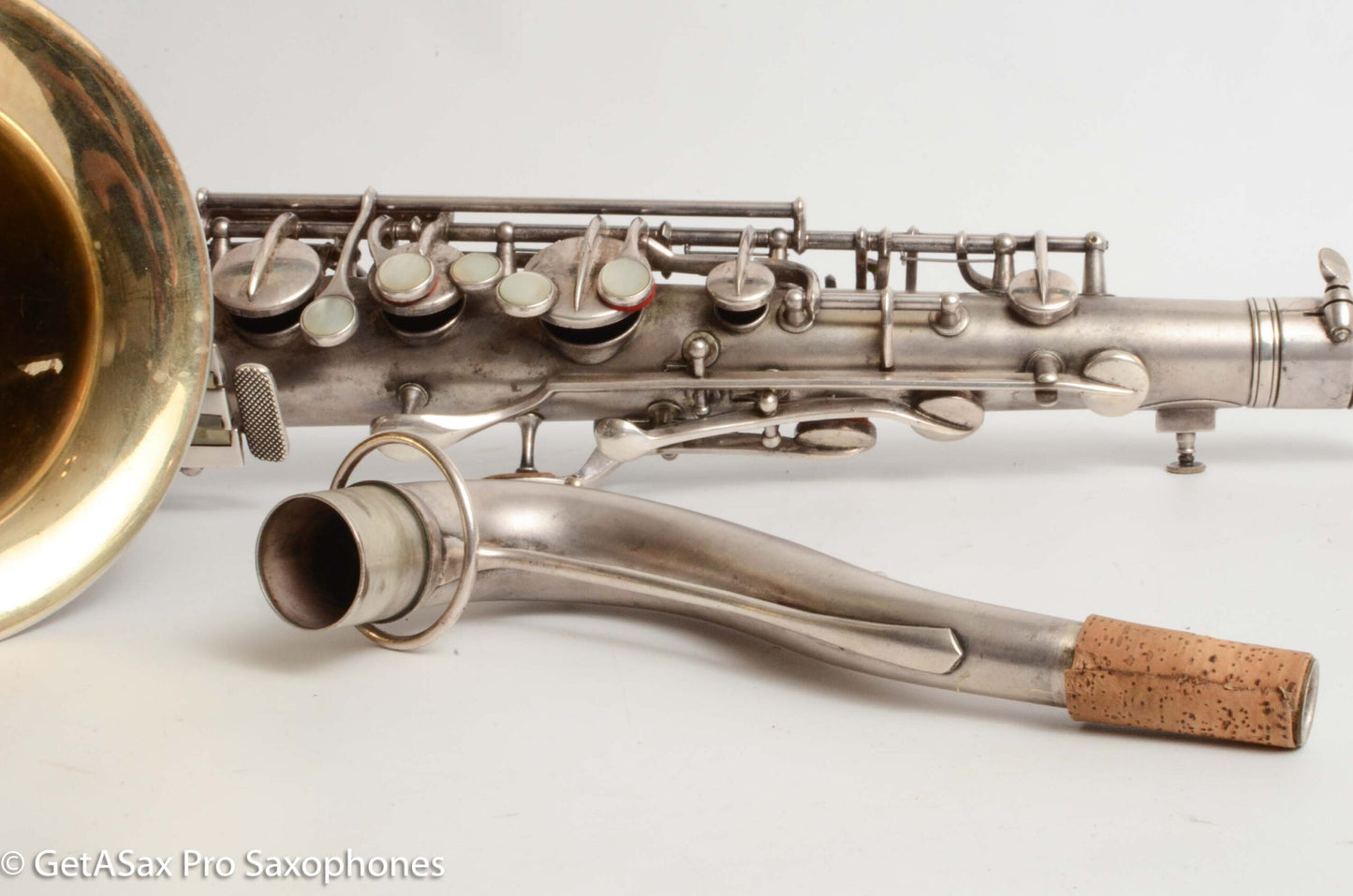 Conn New Wonder II Tenor Original Silver Plate Hiscox Case 154287