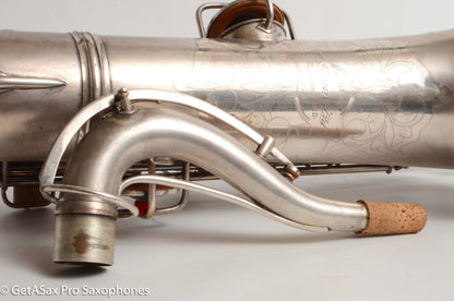 Conn New Wonder II Tenor Original Silver Plate Hiscox Case 154287