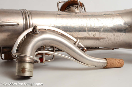 Conn New Wonder II Tenor Original Silver Plate Hiscox Case 154287