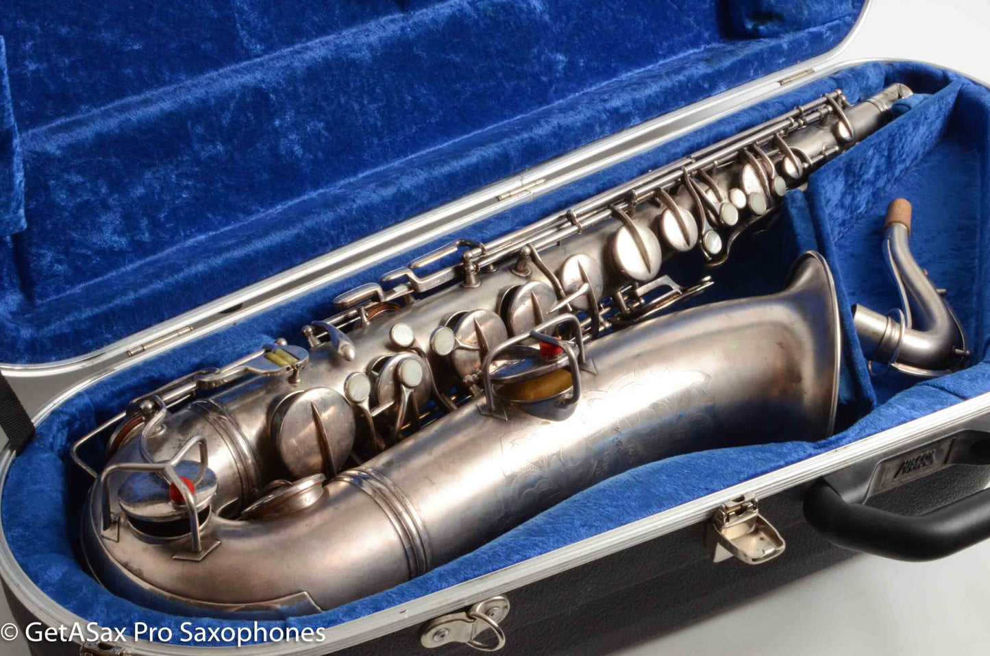Conn New Wonder II Tenor Original Silver Plate Hiscox Case 154287