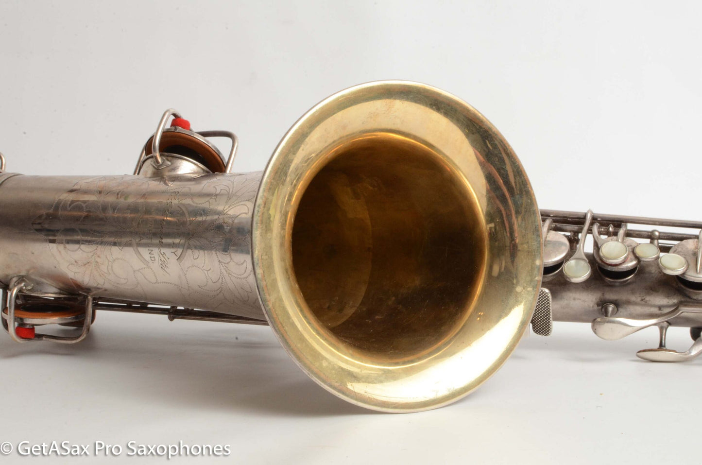 Conn New Wonder II Tenor Original Silver Plate Hiscox Case 154287