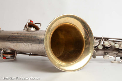 Conn New Wonder II Tenor Original Silver Plate Hiscox Case 154287