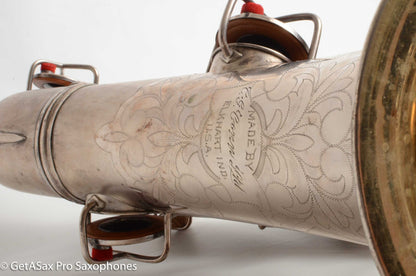 Conn New Wonder II Tenor Original Silver Plate Hiscox Case 154287