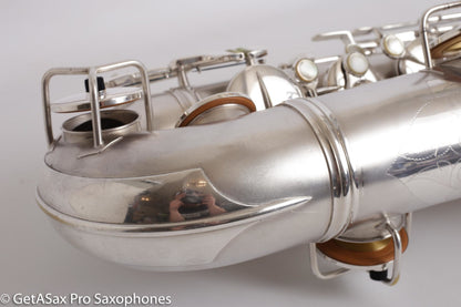 Conn New Wonder II Tenor *Excellent* Original Silver Plate Very Clean Fresh Overhaul! 207118