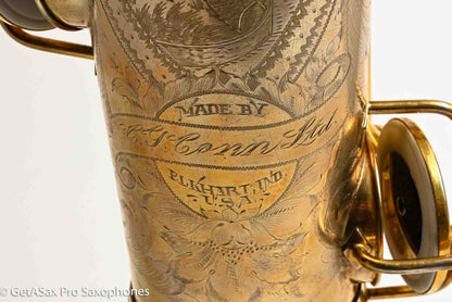 Conn New Wonder II Burnished Gold Portrait Tenor Castle Overhauled Exceptional 208324