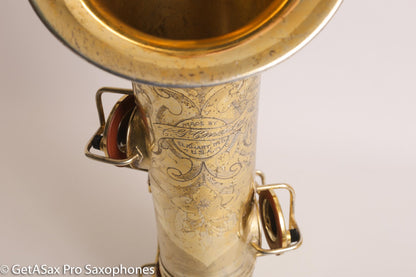 Conn New Wonder II Tenor Original Gold Plate Recent Overhaul 1929 228150