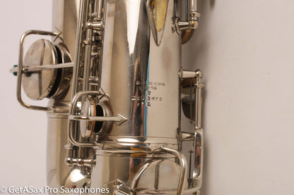 Conn New Wonder II Tenor Saxophone 1927 Overhauled Original Nickel Plate 203475