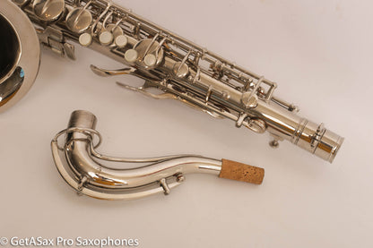 Conn New Wonder II Tenor Saxophone 1927 Overhauled Original Nickel Plate 203475