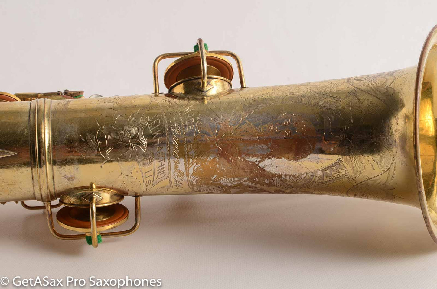 Conn Burnished Gold Plate Portrait Engraved Tenor High End Overhaul!