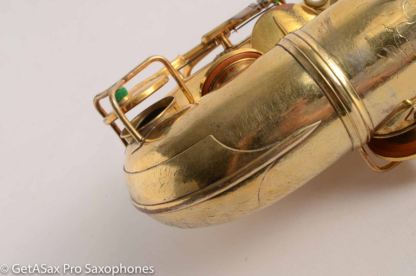 Conn Burnished Gold Plate Portrait Engraved Tenor High End Overhaul!