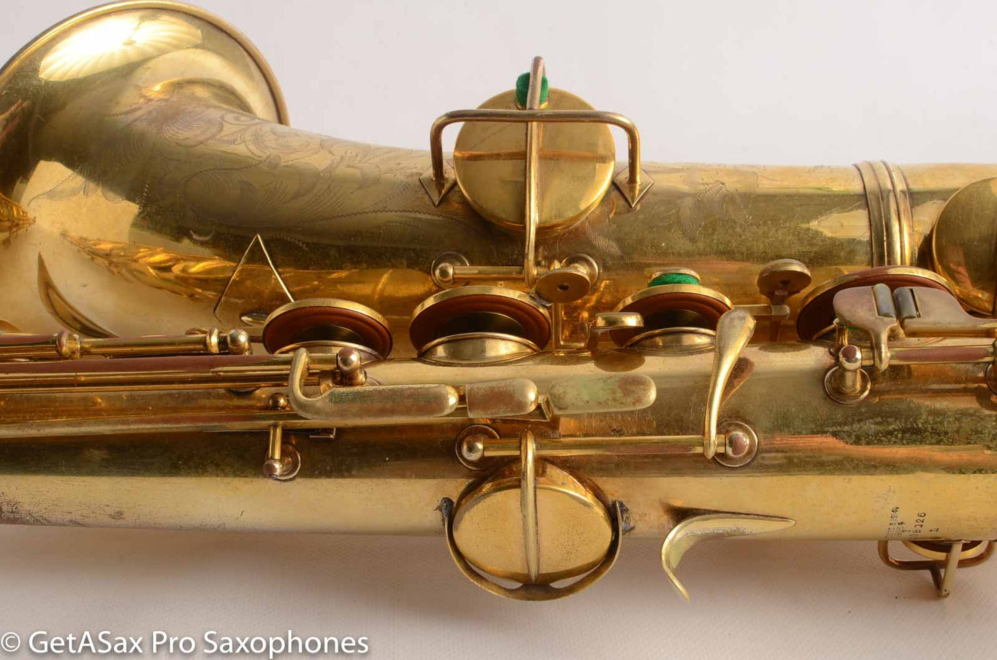 Conn Burnished Gold Plate Portrait Engraved Tenor High End Overhaul!