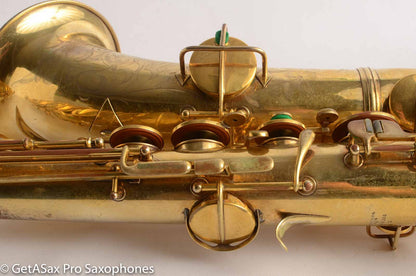 Conn Burnished Gold Plate Portrait Engraved Tenor High End Overhaul!