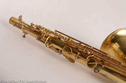 Conn Burnished Gold Plate Portrait Engraved Tenor High End Overhaul!