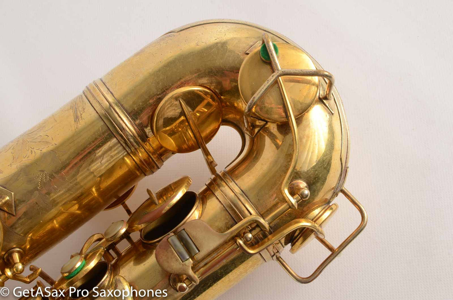 Conn Burnished Gold Plate Portrait Engraved Tenor High End Overhaul!