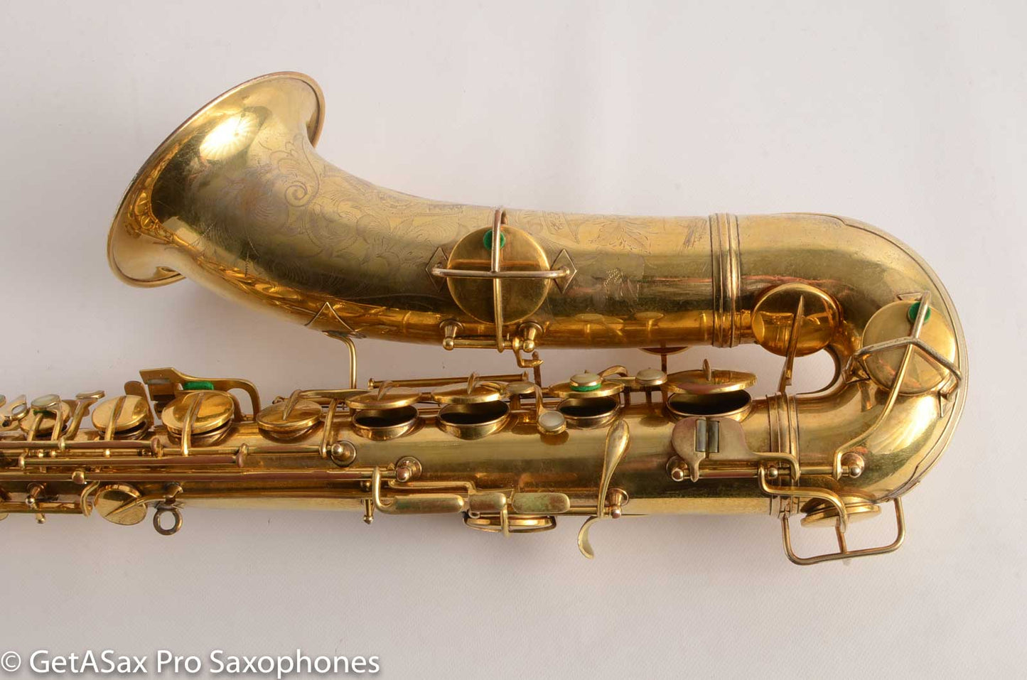 Conn Burnished Gold Plate Portrait Engraved Tenor High End Overhaul!