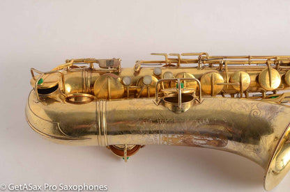 Conn Burnished Gold Plate Portrait Engraved Tenor High End Overhaul!