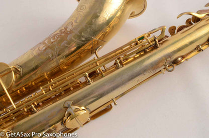 Conn Burnished Gold Plate Portrait Engraved Tenor High End Overhaul!