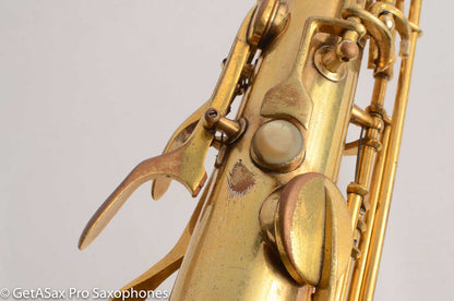 Conn Burnished Gold Plate Portrait Engraved Tenor High End Overhaul!