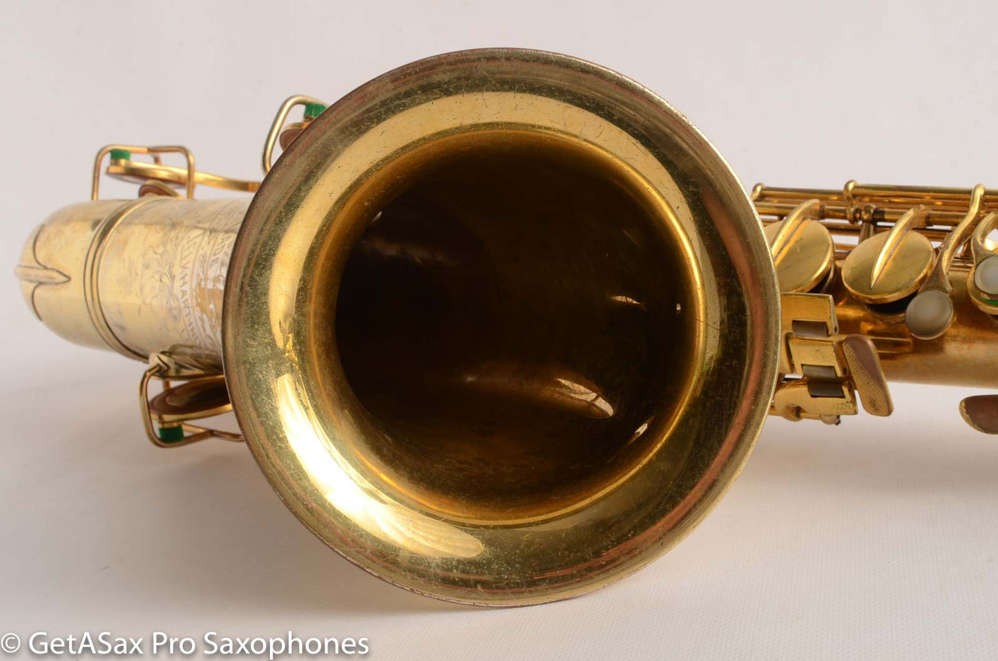Conn Burnished Gold Plate Portrait Engraved Tenor High End Overhaul!