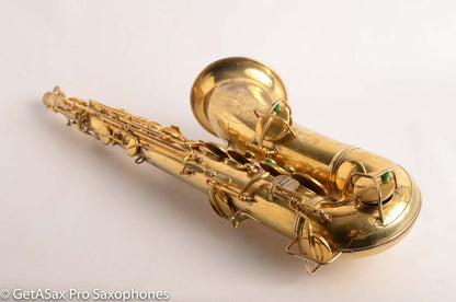 Conn Burnished Gold Plate Portrait Engraved Tenor High End Overhaul!